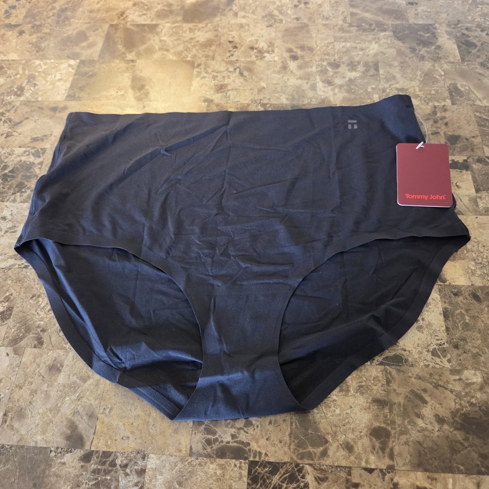 Tommy John sz 2XL Air Invisibles women's underwear NWT one pair black briefs